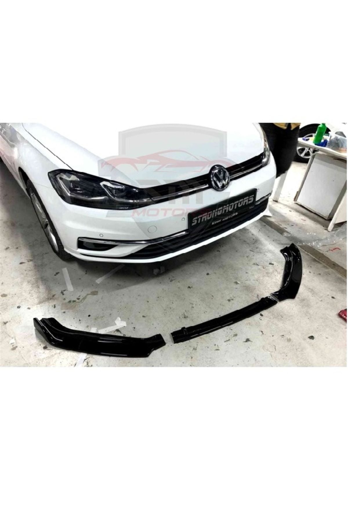 Universal Esnek 3 Parça Lip Karlık / Bodykit Pianoblack Kanatlı Siyah