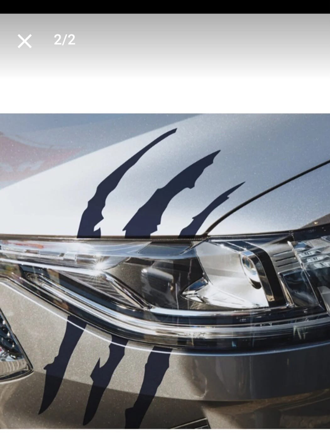 Pençe araba sticker