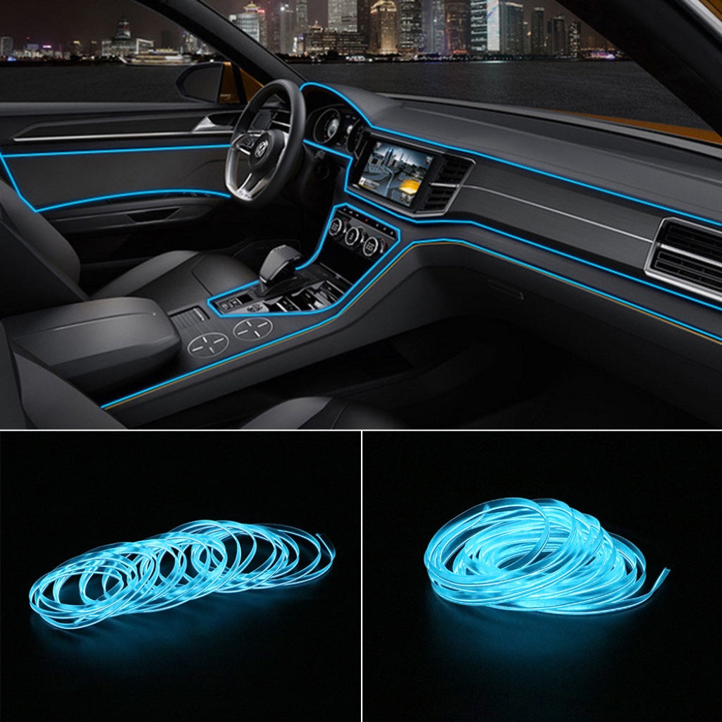 Buz Mavisi Araç İçi Neon Şerit Aydınlatma 2 Metre