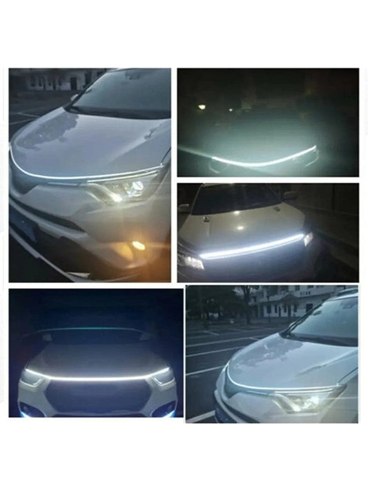 Açılış Fonksiyonlu Boydan Kaput Kayar LED Şerit – Beyaz Renk (Su Geçirmez & Esnek Tasarım)