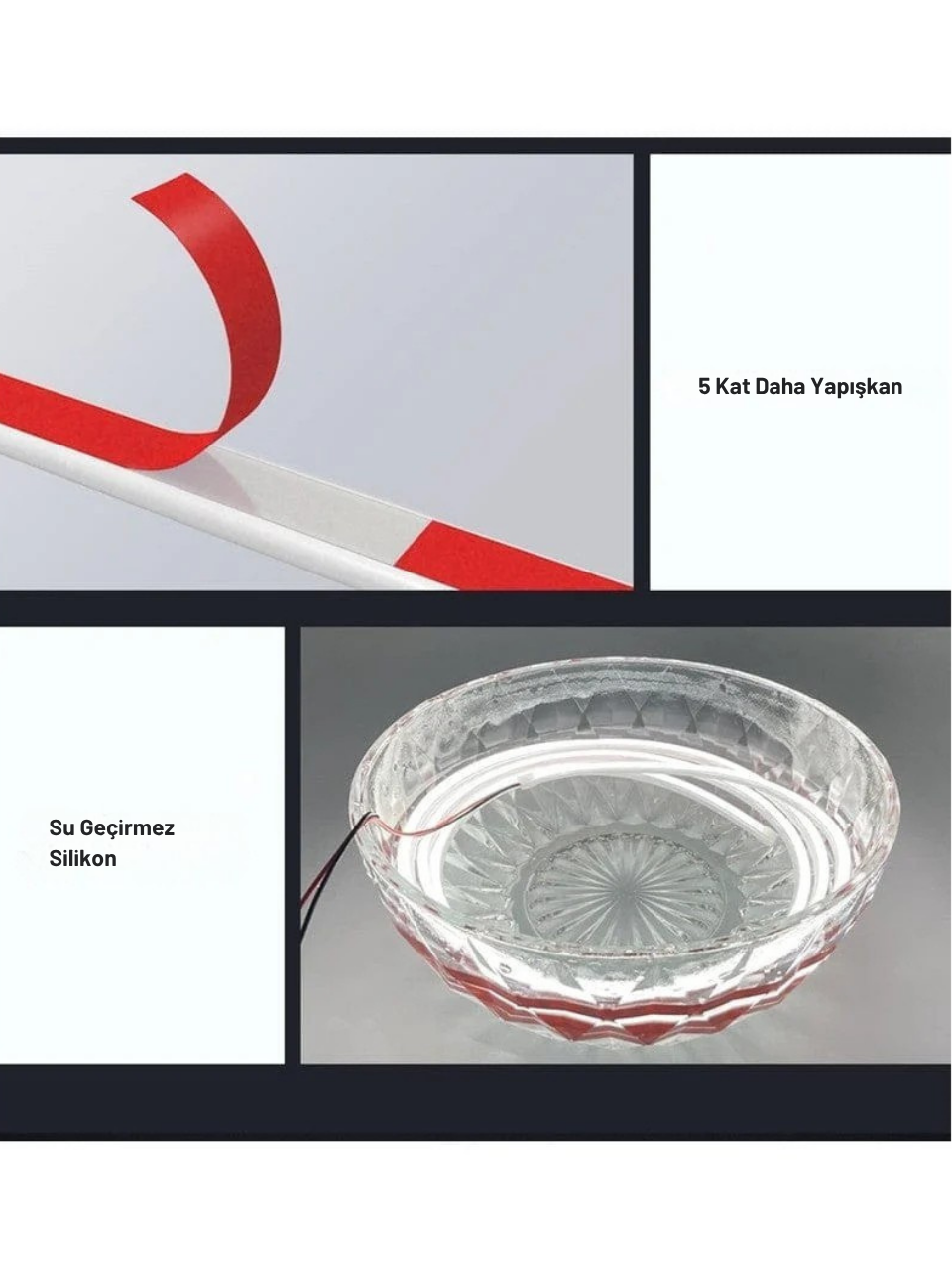 Açılış Fonksiyonlu Boydan Kaput Kayar LED Şerit – Beyaz Renk (Su Geçirmez & Esnek Tasarım)