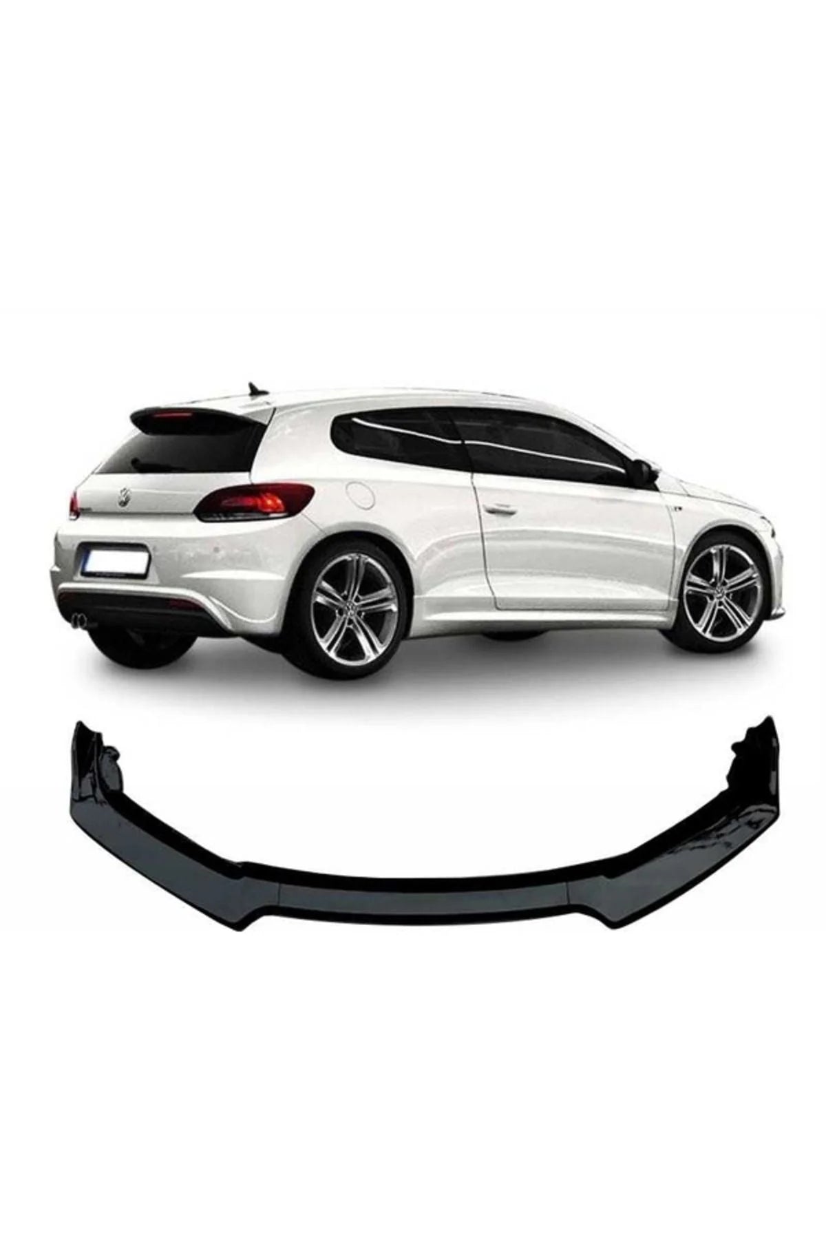 Universal Esnek 3 Parça Lip Karlık / Bodykit Pianoblack Kanatlı Siyah
