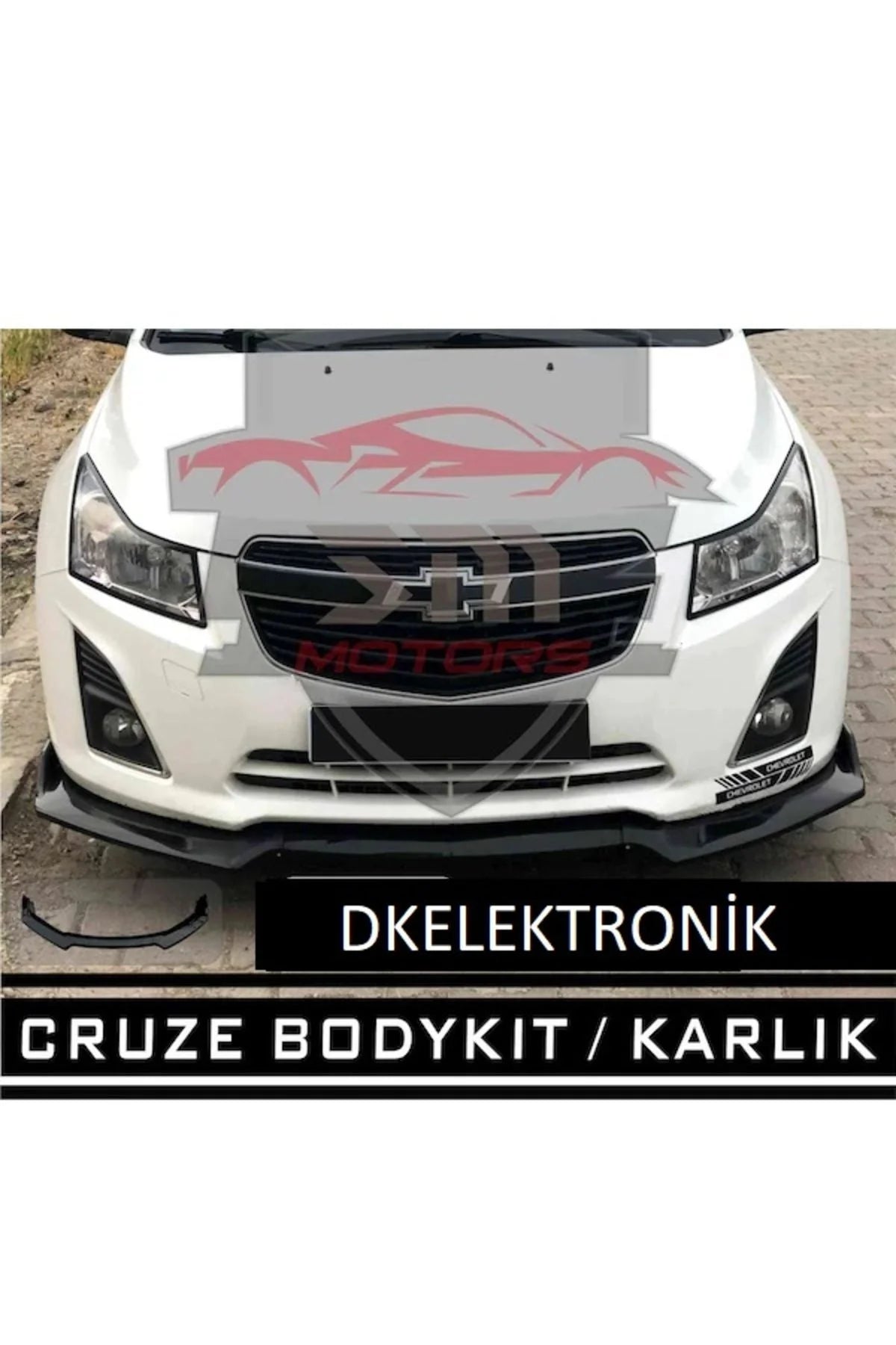 Universal Esnek 3 Parça Lip Karlık / Bodykit Pianoblack Kanatlı Siyah