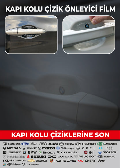 PPF Kapı İçi Çizik Önleme 8'li Set