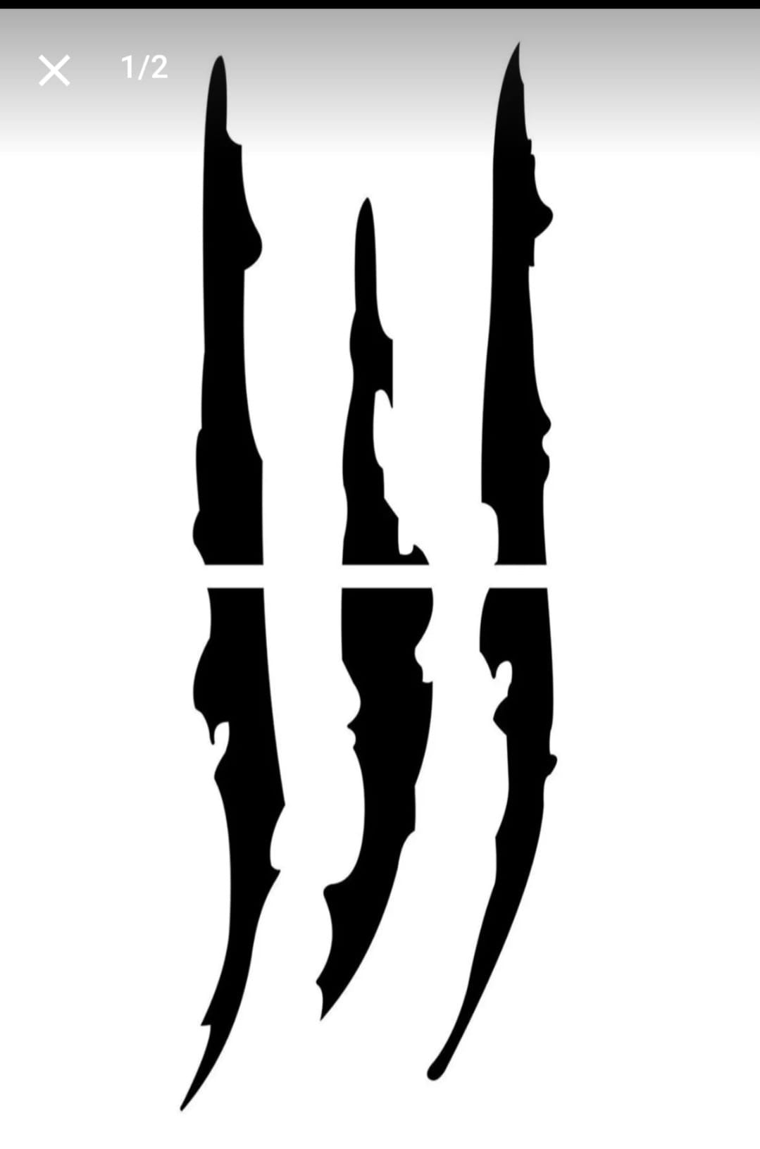 Pençe araba sticker