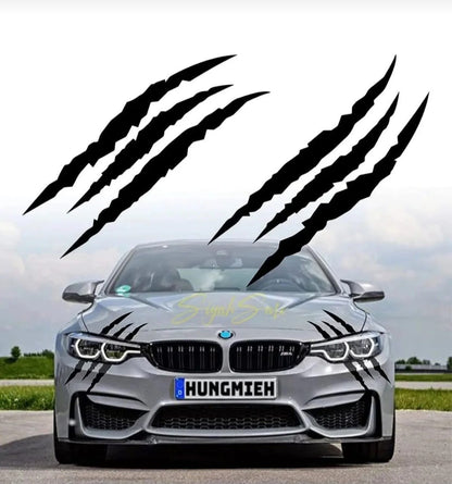 Pençe araba sticker