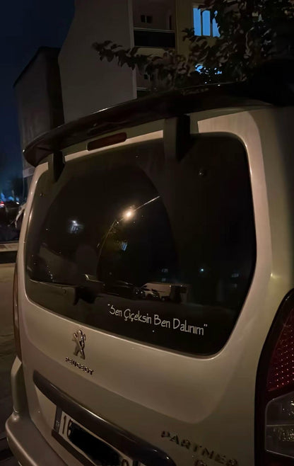 Kişiye Özel Araç Arkası Yazı