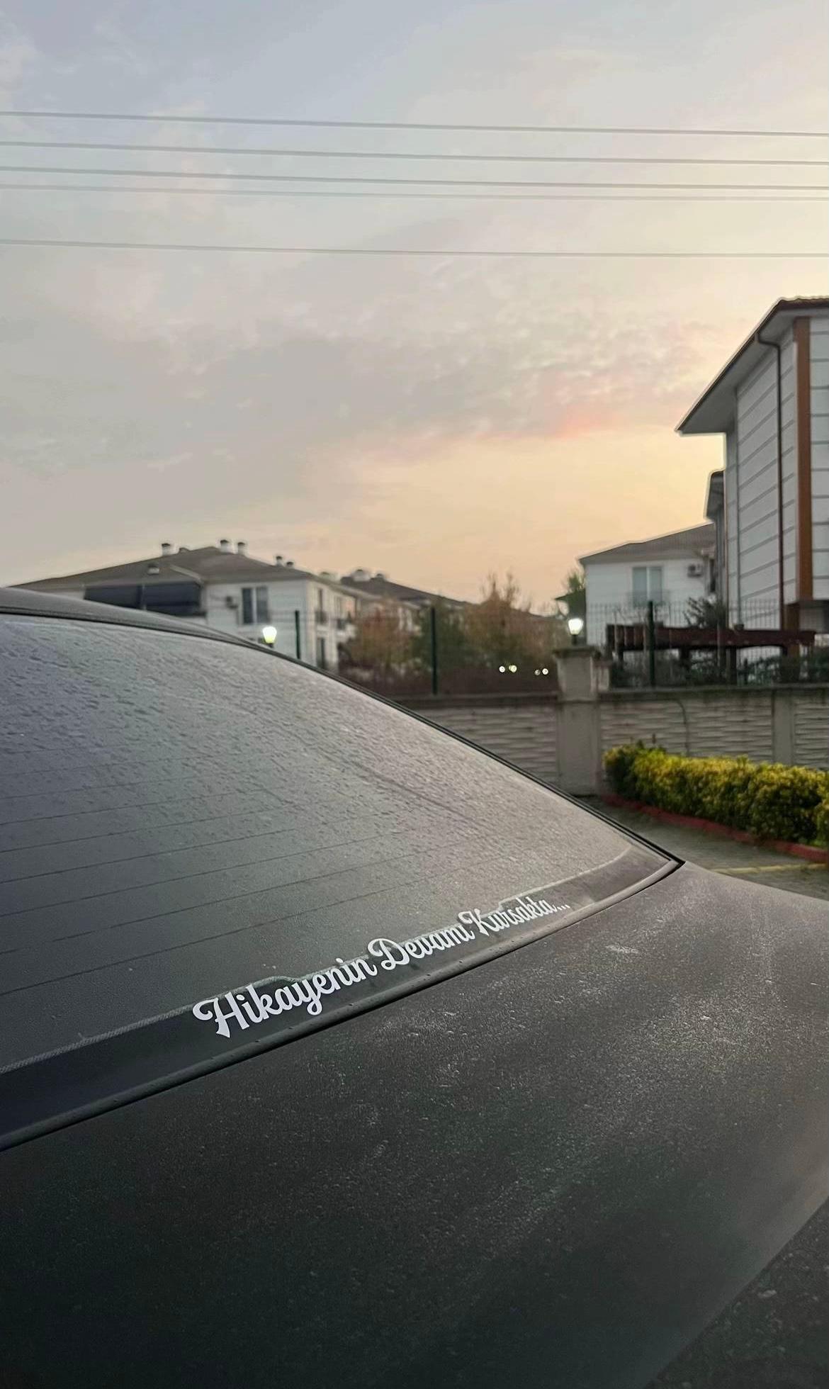 Kişiye Özel Araç Arkası Yazı