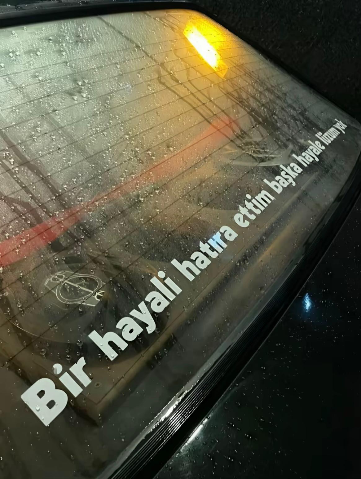 Kişiye Özel Araç Arkası Yazı
