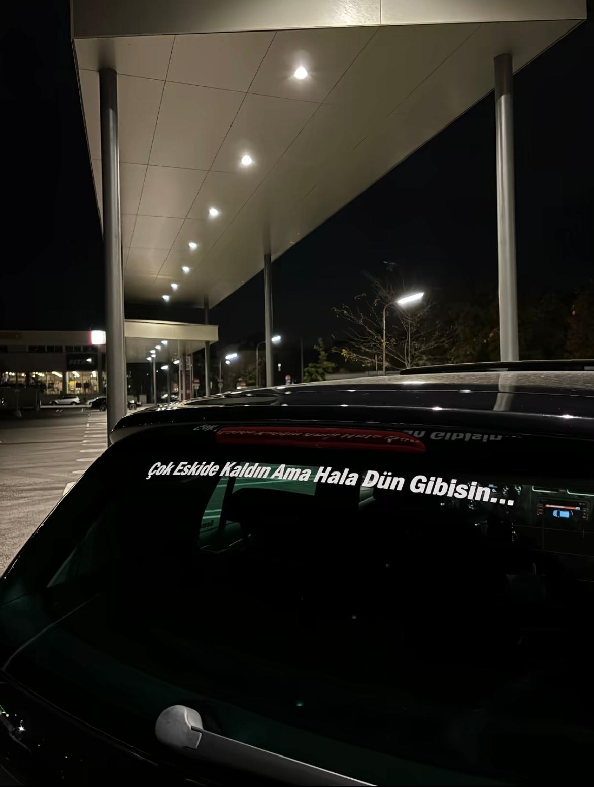 Kişiye Özel Araç Arkası Yazı