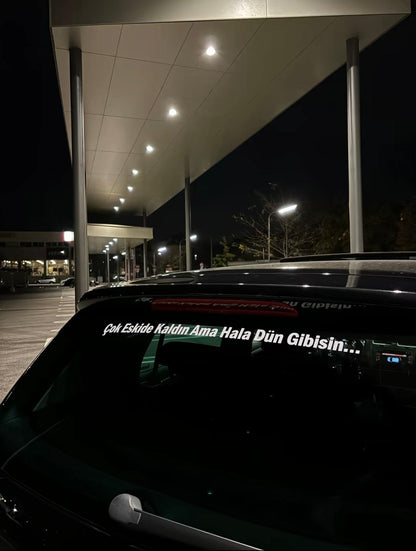 Kişiye Özel Araç Arkası Yazı