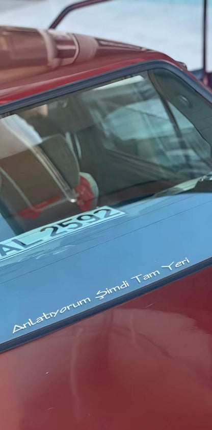 Kişiye Özel Araç Arkası Yazı